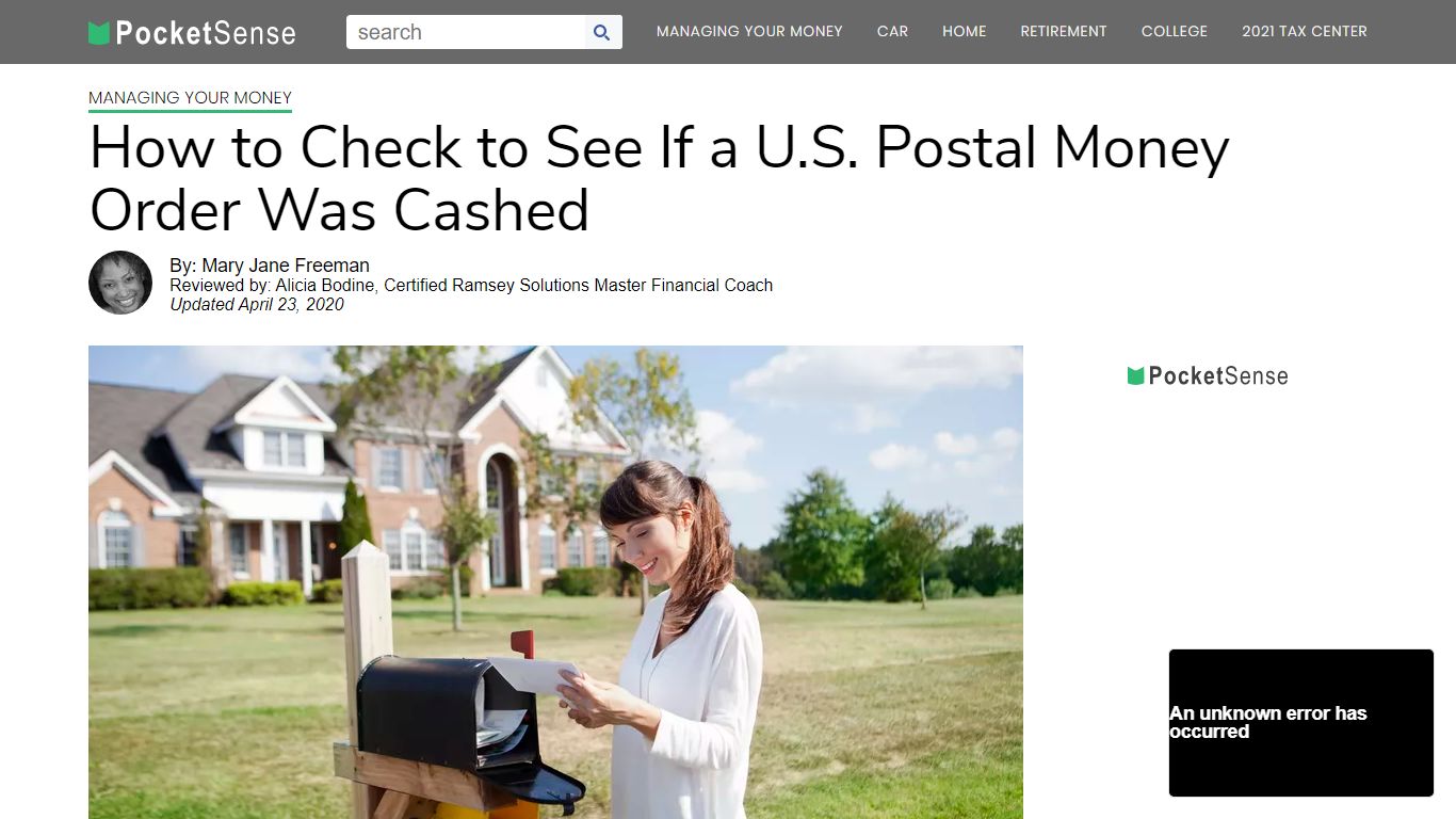 How to Check to See If a U.S. Postal Money Order Was Cashed